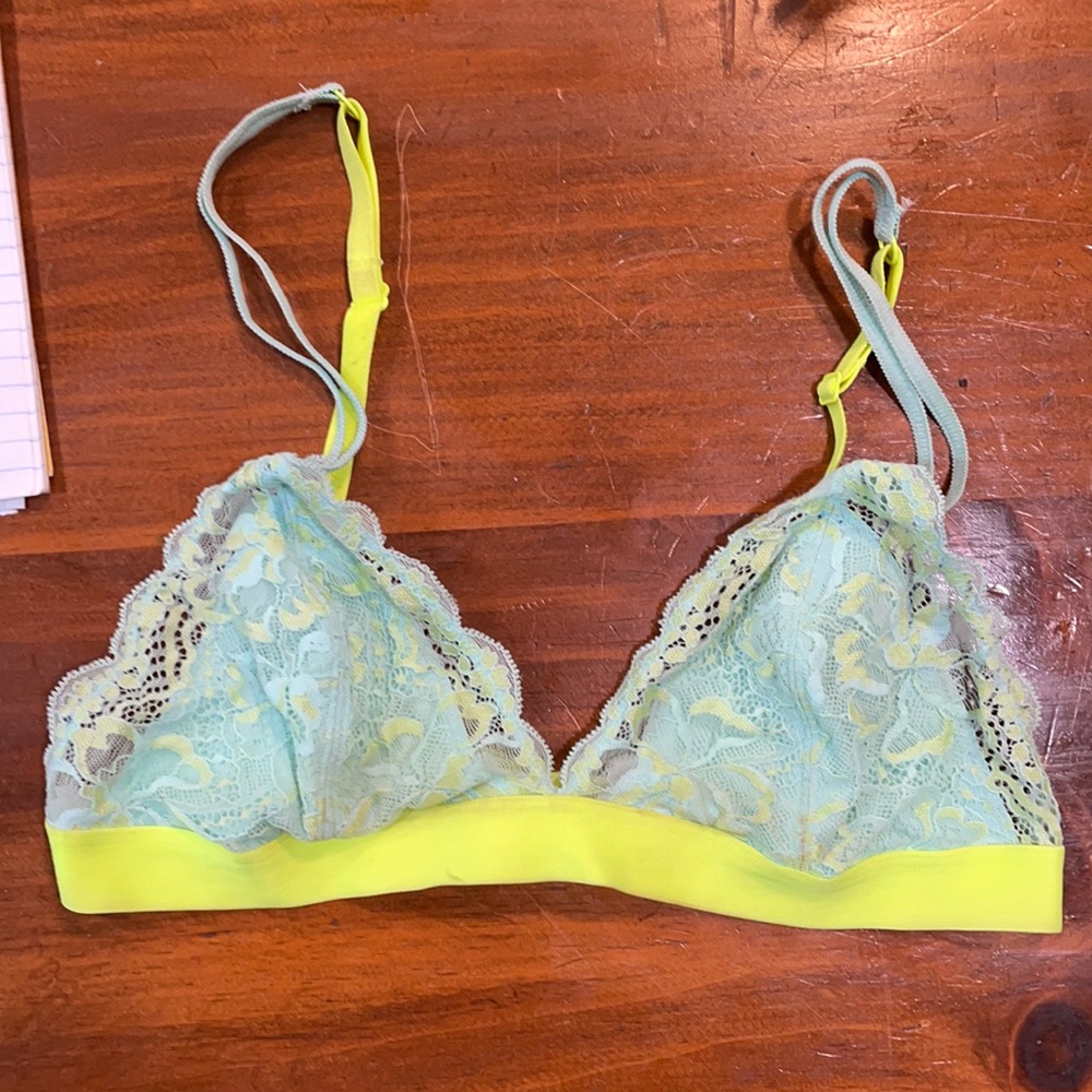 PINK lace bralette